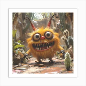 Cactus Monster Art Print