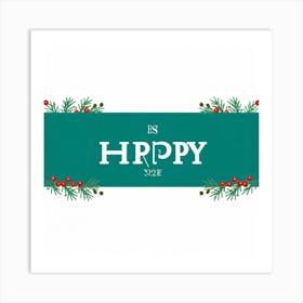 Happy Christmas Art Print