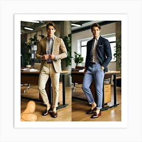 Business casual ensemble Art Print