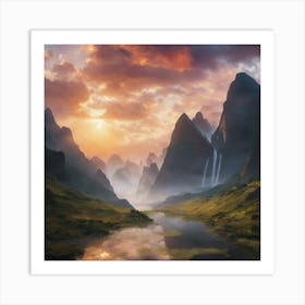 Landscape Painting Art Print