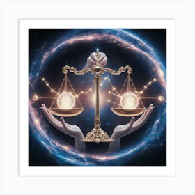 Balance Scales Of Justice 3 Art Print