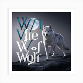 Wolf And Wolf Art Print