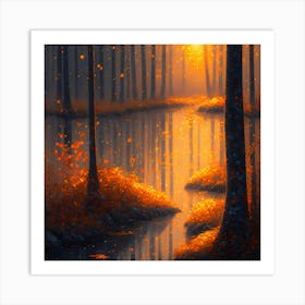 Autumn Forest 31 Art Print