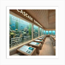 An Eco Friendly Observation Deck In A Unique Subma Art Print