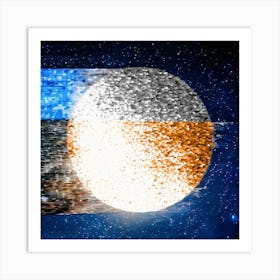 Abstract Moon 2 Art Print