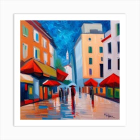 Rainy Day In Paris Art Print