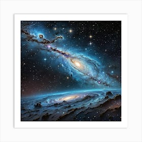 Galaxy In Space Art Print