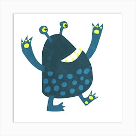 Cute Little Monster Art Print