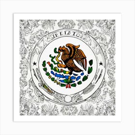 Mexico'S Coat Of Arms Art Print