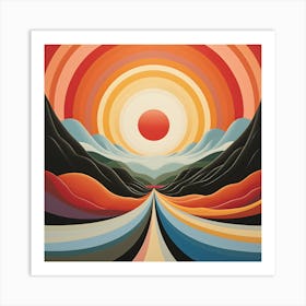 Chromatic Horizons Art Print