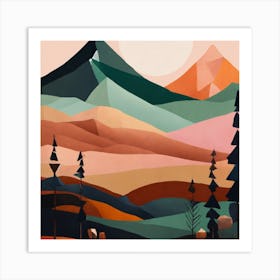 Landscape Canvas Print Art Print