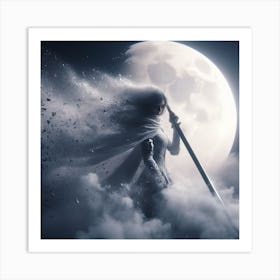 Female moonlight knight 5 Art Print