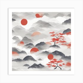 Japanese Landscape Art Print