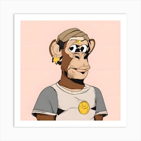 Monkey Art Print