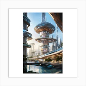 Futuristic City 2 Art Print