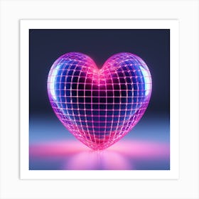 Neon Heart 08 Art Print