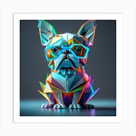 Polygonal Dog Art Print