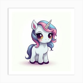 Cute Unicorn 732 Art Print