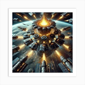 Converted Neutronium Bombardment Network Art Print