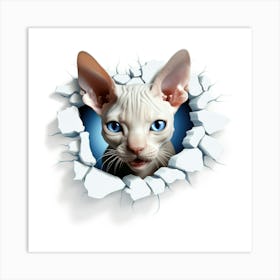 Sphynx Cat 3 Art Print