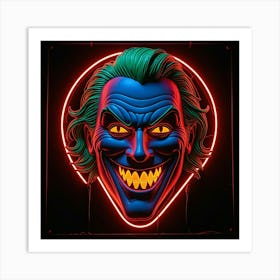 Joker Neon Sign 2 Art Print