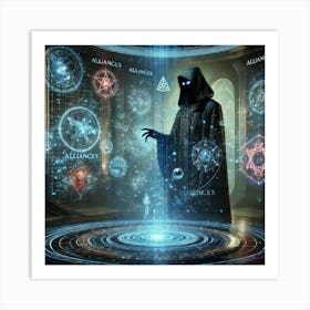 Mysterious Figure Foresight And Prophecy Converted Art Print