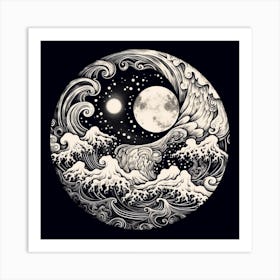 Yin And Yang 11 Art Print