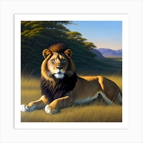 Lion Urmah Art Print