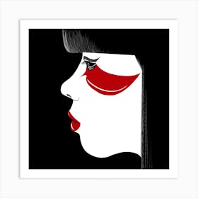 Modern Geisha Square Art Print