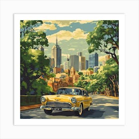 Melbourne City Art Art Print