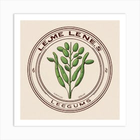 Legumes As A Logo (45) Art Print