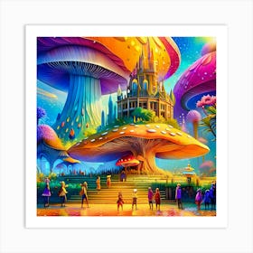 Mushroom World Art Print