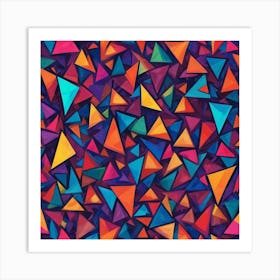 Abstract Triangles 31 Art Print