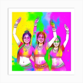 Holi peopke Art Print