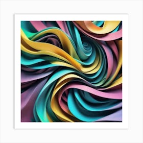 Abstract Swirls 3 Art Print