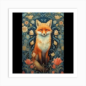 Fox In The Forest Art Print