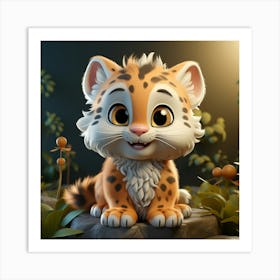 Cute Cheetah 5 Art Print