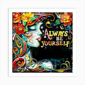 Always Be Yourself 2 Art Print