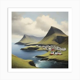 Faroe Islands Art Print Painting 1 Art Print