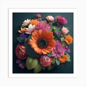 Floral Arrangement Art Print