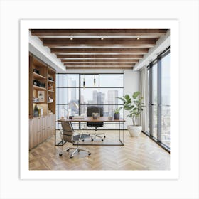 Modern Office 4 Art Print