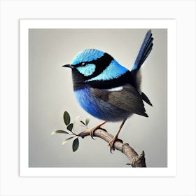 Blue Bird Art Print