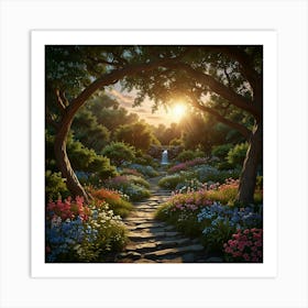 Path To The Sun 3 Art Print