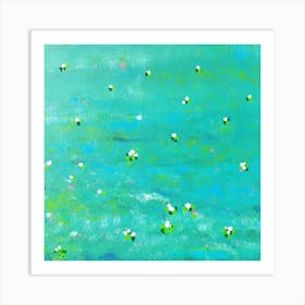 Abstract watter lilies Art Print