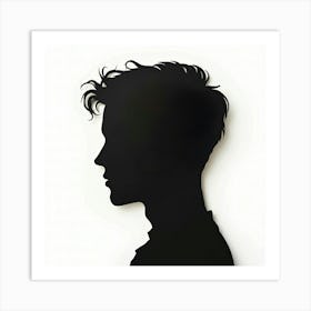 Silhouette Of A Man Art Print