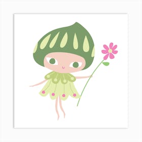 Flower Fairy Ii Art Print
