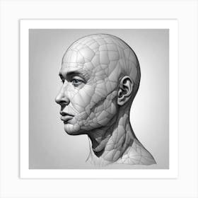 Head Of A Man 10 Art Print