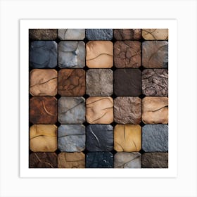 Stone Mosaic Art Print