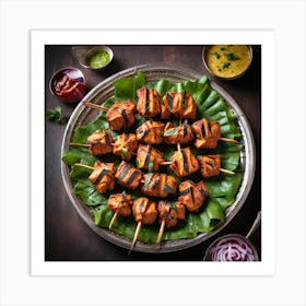 Food Photography Of Panneer Tikka Art Print