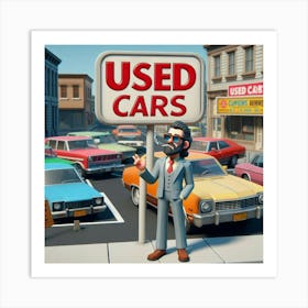 Used Cars 6 Art Print